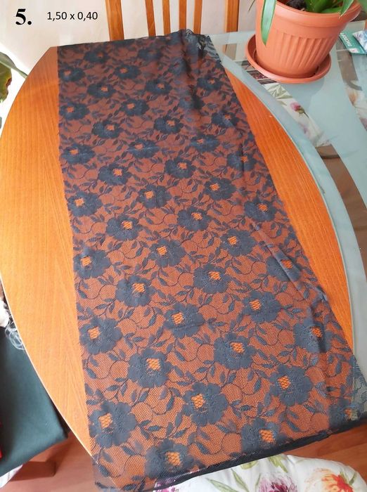 Платове, дантела, трико, габардин и др.