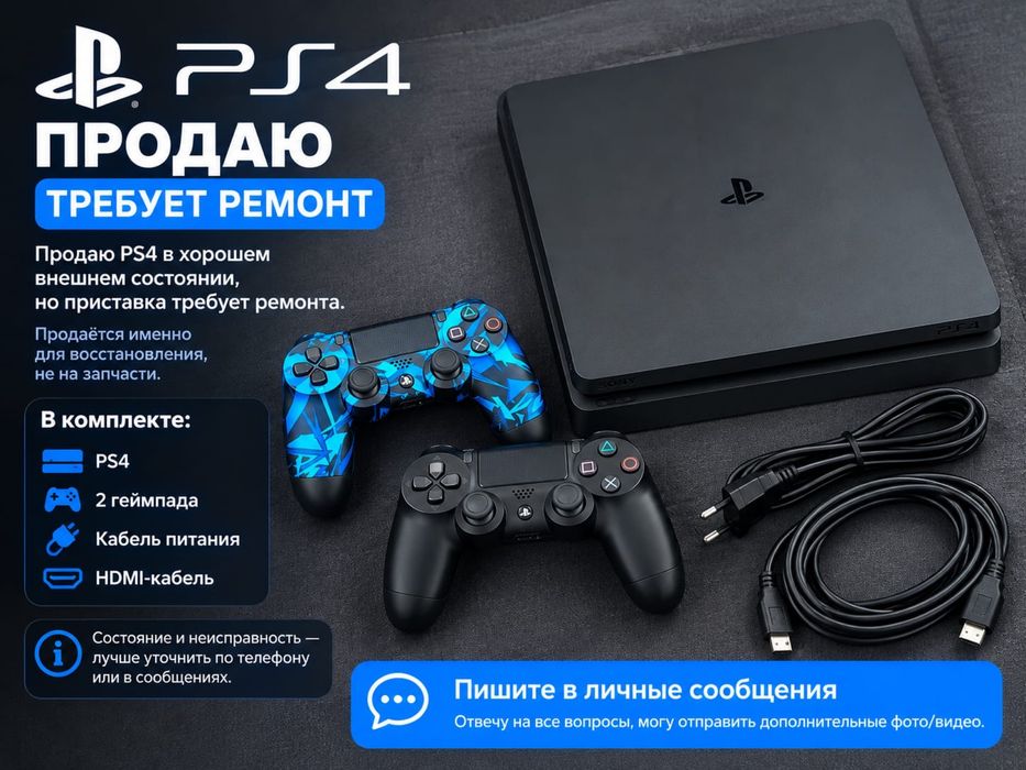 PS4 срочно продам
