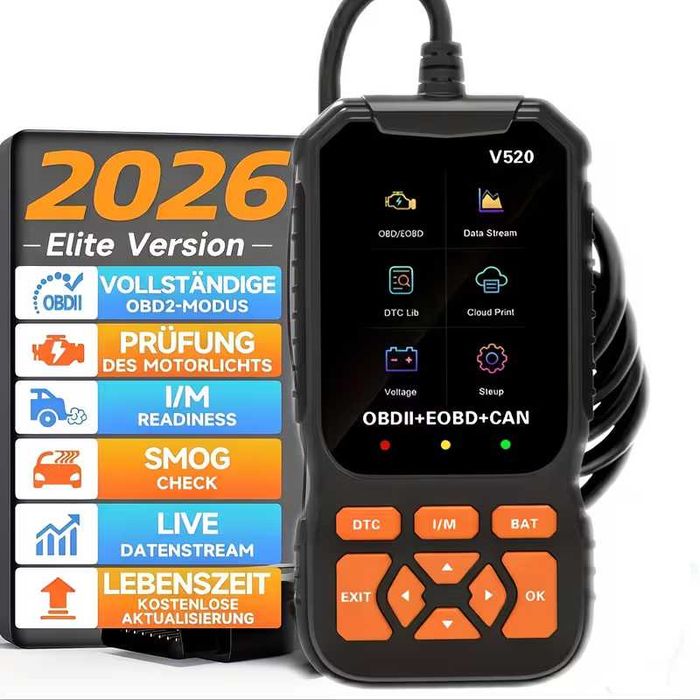Професионален автомобилен диагностичен кодочетец V520 Full OBD2 EOBD