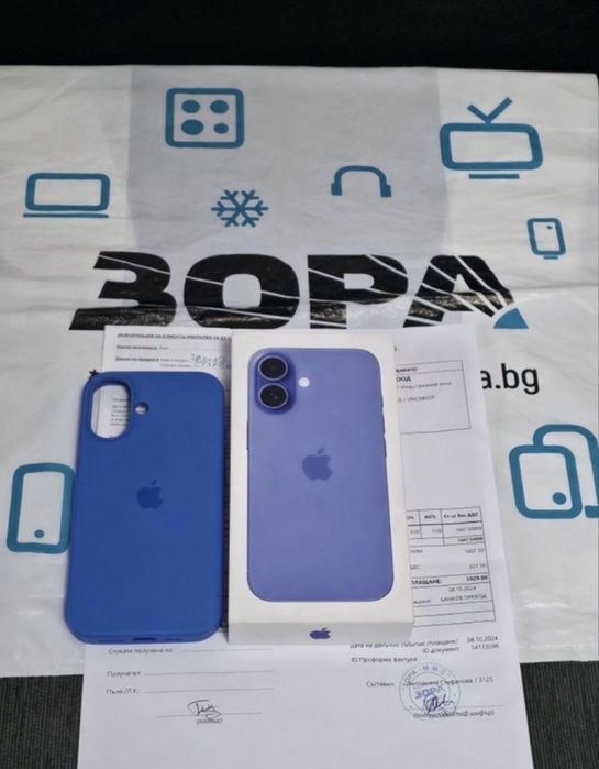 128GB iPhone 16 5G Гаранция ZORA 2026г. Ultramarine | Син