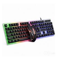 Игровая проводная клавиатура и мышь Microkingdom MK68 RGB с подсветкой