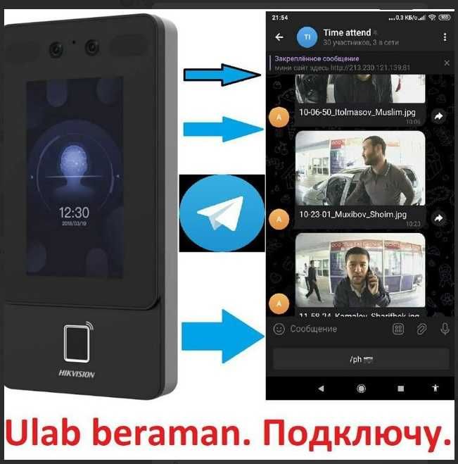 Автоматизация турникета с Face Id Hikvision 341CMF, 342MFX и др.