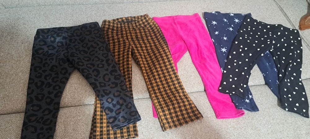 Lot colanti/pantaloni fetite 92