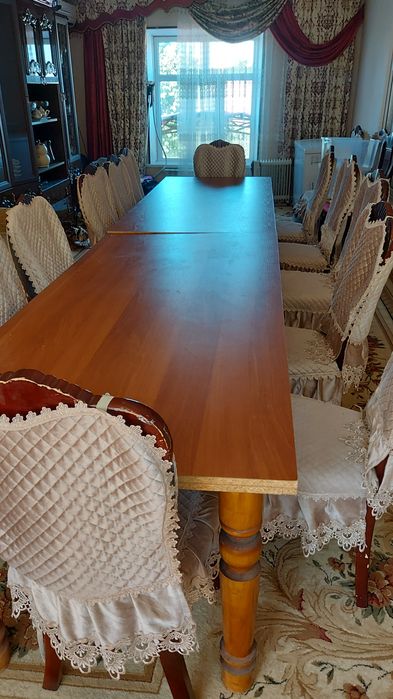 Продам б/у стол стулья, уголок и стенку