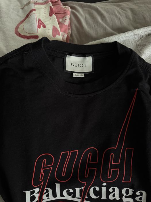 Tricou Gucci x Balenciaga