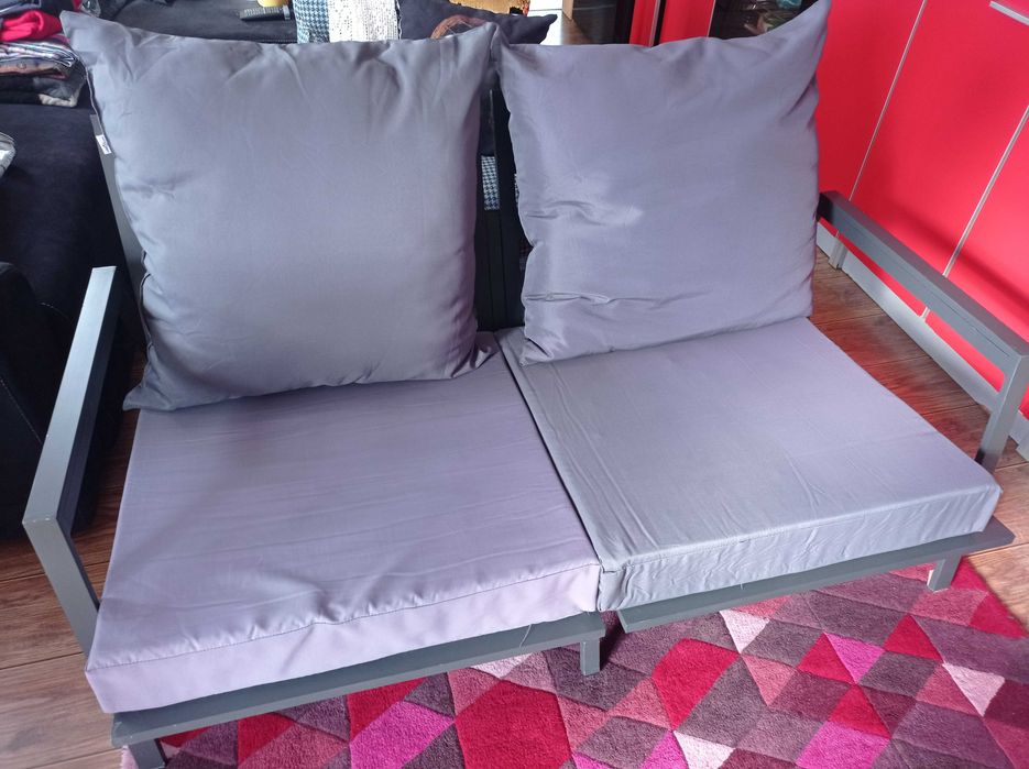 50% Намаление - Модерен Градински Диван Алуминий Цена м.Март