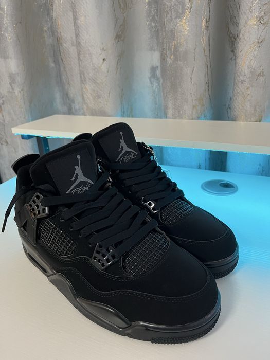 #REDUCERE# Nike Air Jordan 4-Black Cat-Verificare colet
