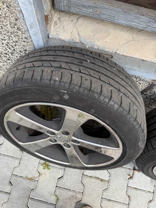 4бр Джанти ATP 17" 5x100 ET35 7J + гуми 225/50 R17 Golf 4 A3 Fabia