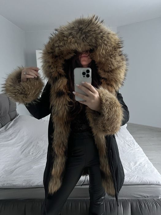 Дамска парка естествен косъм