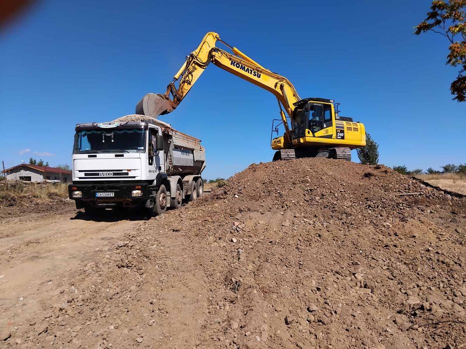 Доставка на хумус , услуги със самосвали