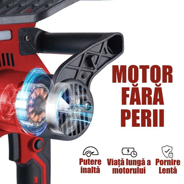 Mini drujba Ford, Motor Brushless, 2 acumulatori, 2 lanturi, 2 lame