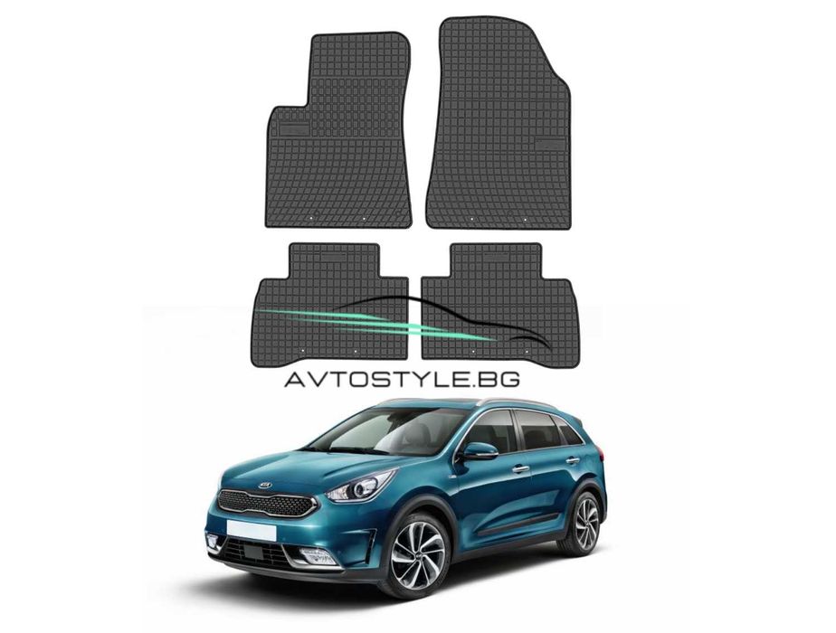 Гумени стелки за  Kia Niro I 2016-2022 г., Frogum - El Toro