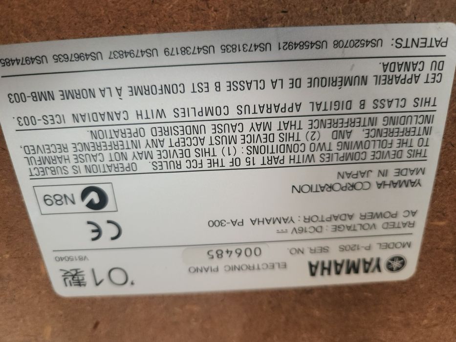 Orga / pian Yamaha p120S