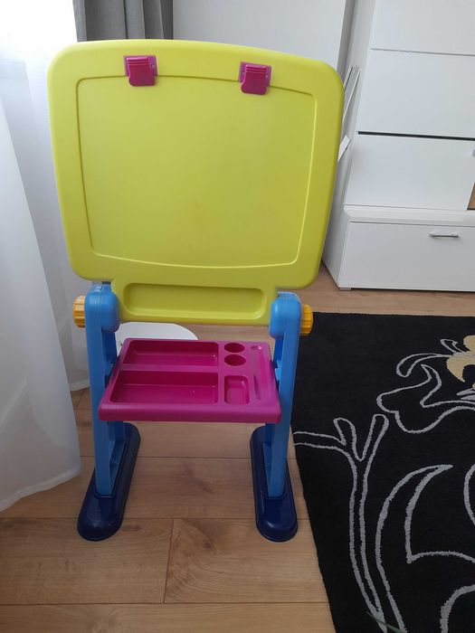 Детска дъска за рисуване и писане, бяла дъска магнитна, Playgo, голяма