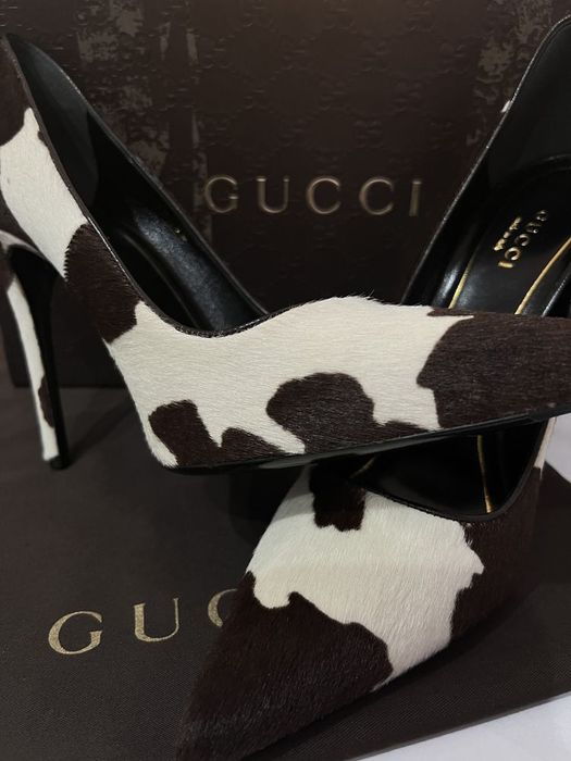 PANTOFI GUCCI originali, noi din blana de ponei