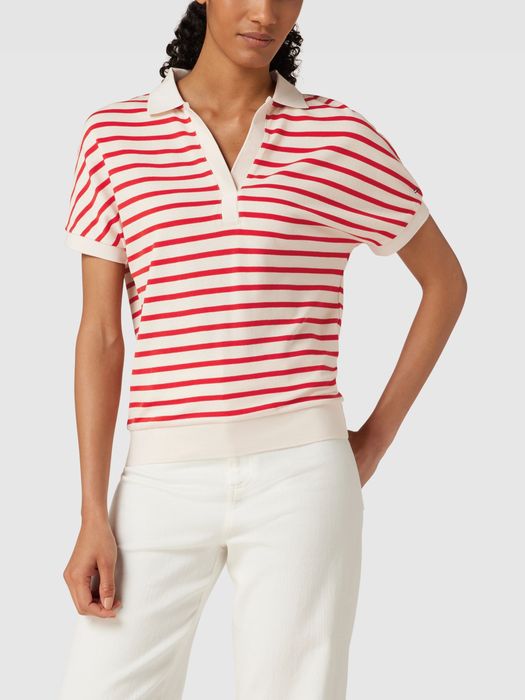 Tommy Hilfiger Оригинал Женское поло свободного кроя в полоску