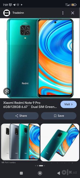 Redmi note 9 pro 64/6 gb