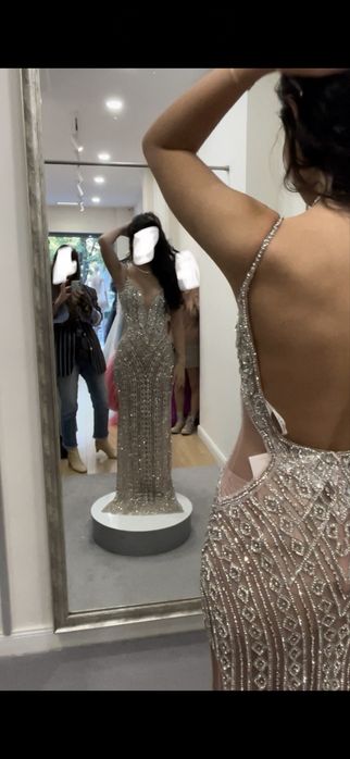 Бална рокля с камъни