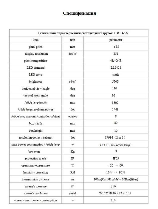 Продам LED трубки для медиафасада RGB