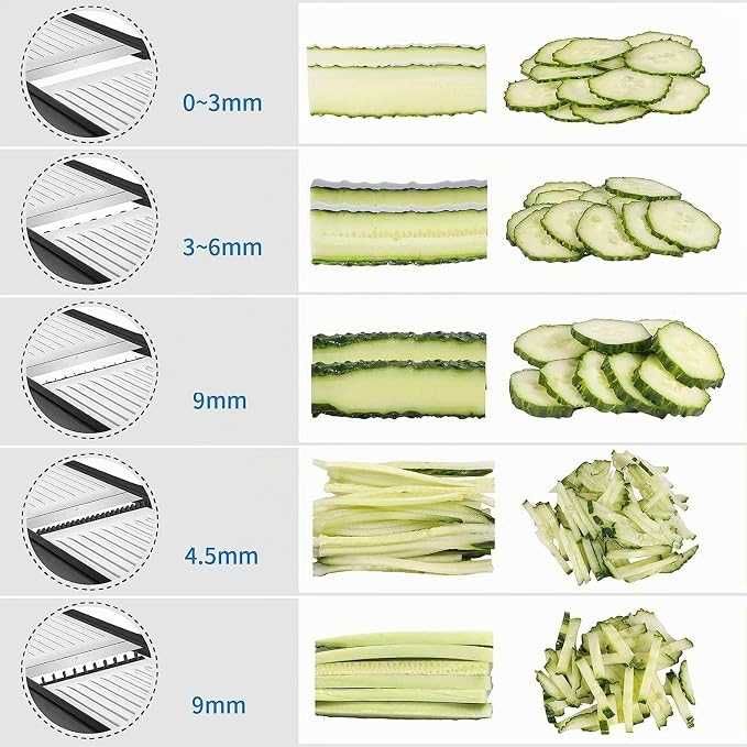 Професионално ренде за зеленчуци Milcea Mandoline Slicer 3 в 1