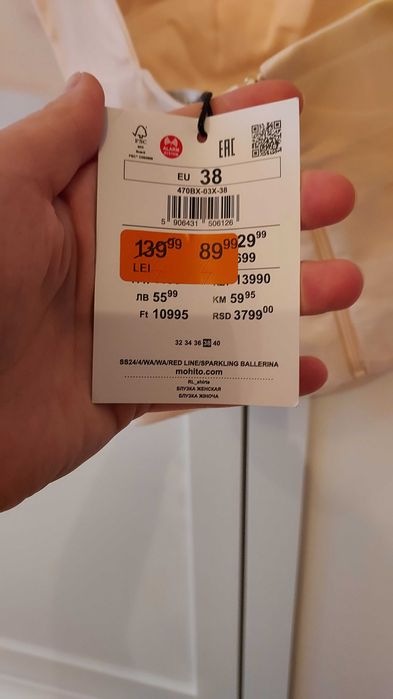 Top Mohito nou cu eticheta marime 38