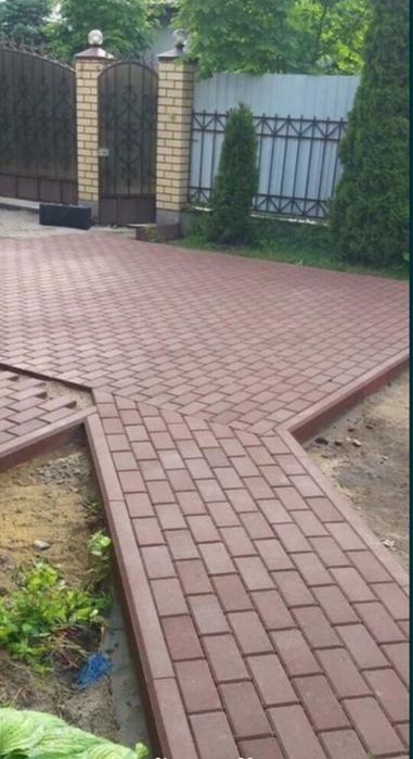 Укладка брусчатка