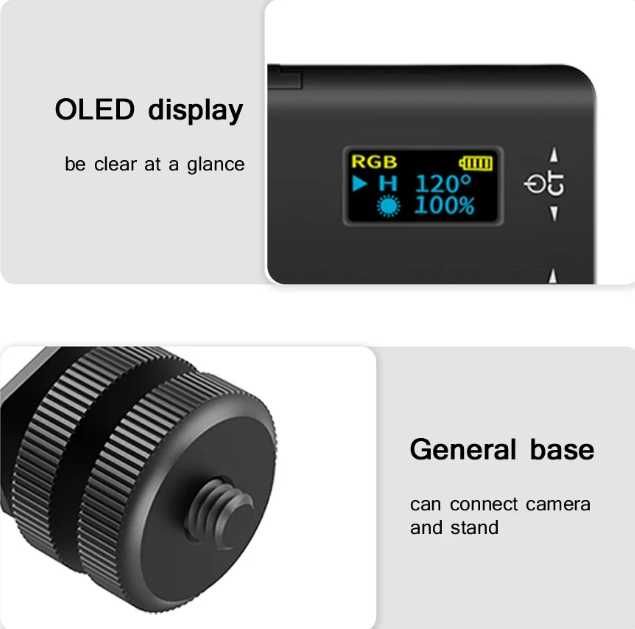 RGB LED панел за камера и статив – видео, фотография, стрийминг