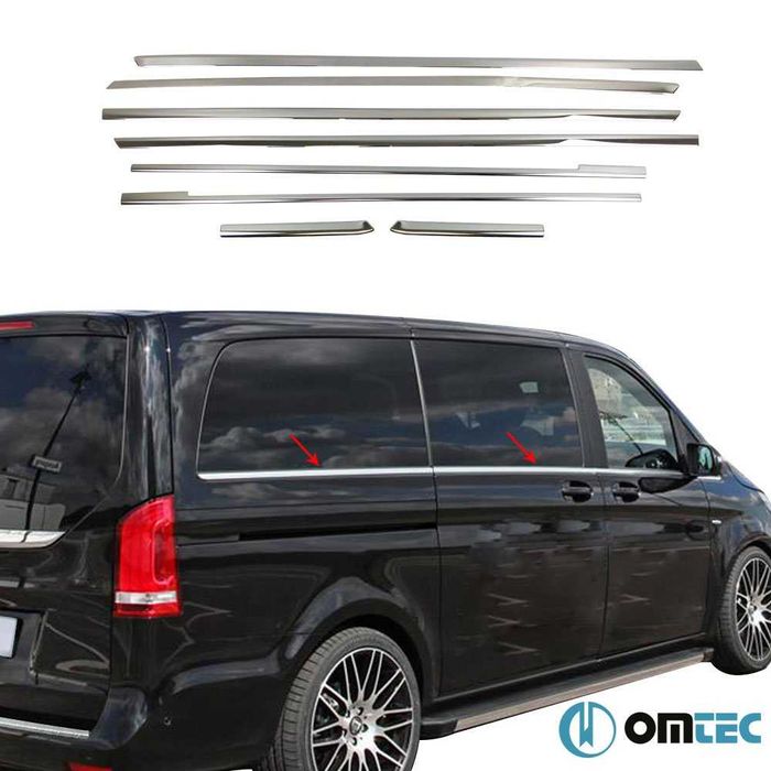Ornamente cromate chedere geamuri Mercedes Vito W447