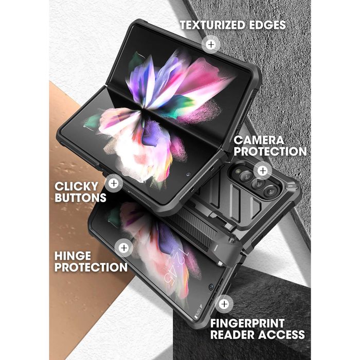 Samsung Galaxy ZFold3 12GB RAM 256GB 5G BLACK+S-Pen+Husa Supcase 10/10 SmartPhone
