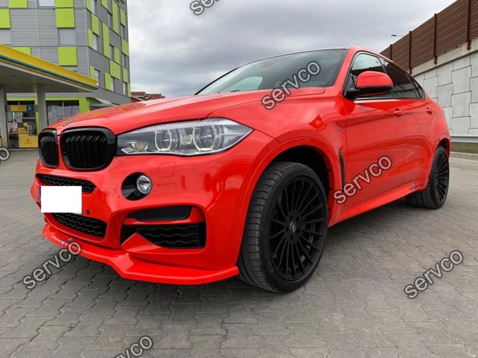 Prelungire lip adaos bara fata BMW X6 F16 Mpack 2015- v1 Maxton Design