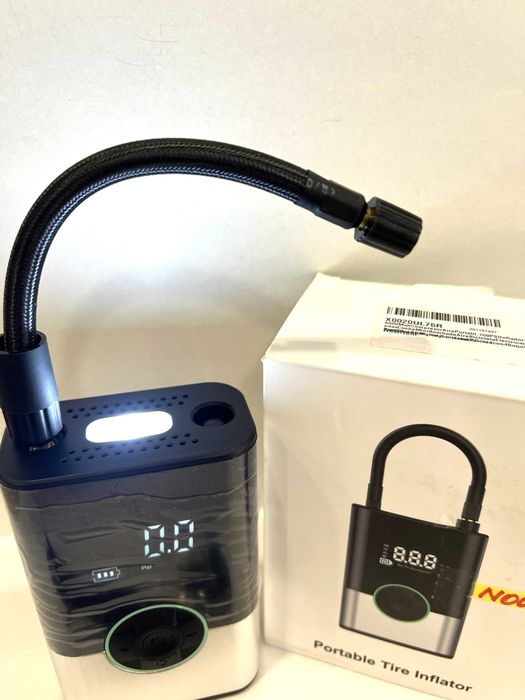 Compresor Portabil 6000mAh, NOU!
