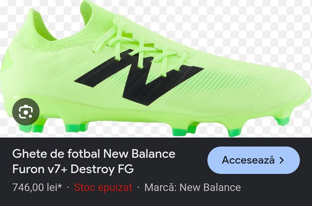 Ghete de fotbal New Balance Furon V7+ Destroy FG