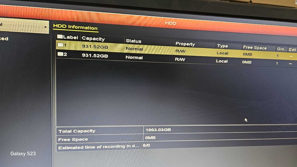 NVR Hikvision DS-7216HGHI hibrid analog, hdtvi sau camere IP 2 TB