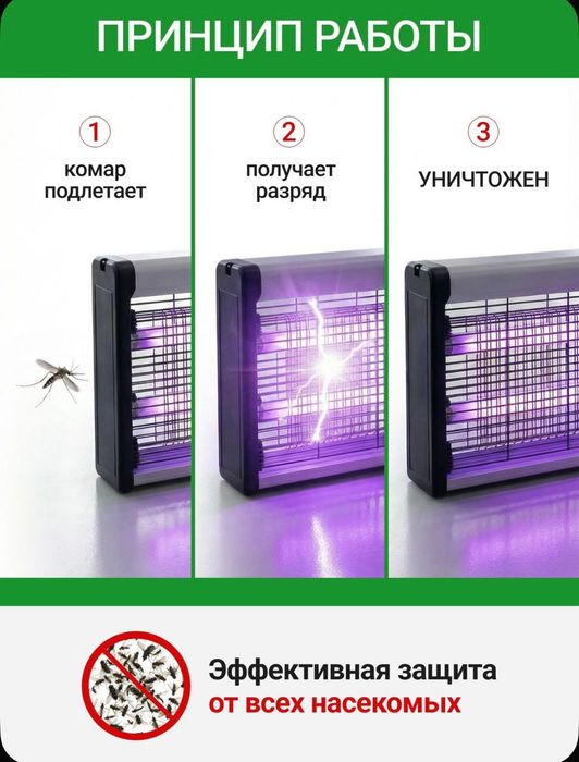 Ультрафиолетовая лампа от комаров и мух