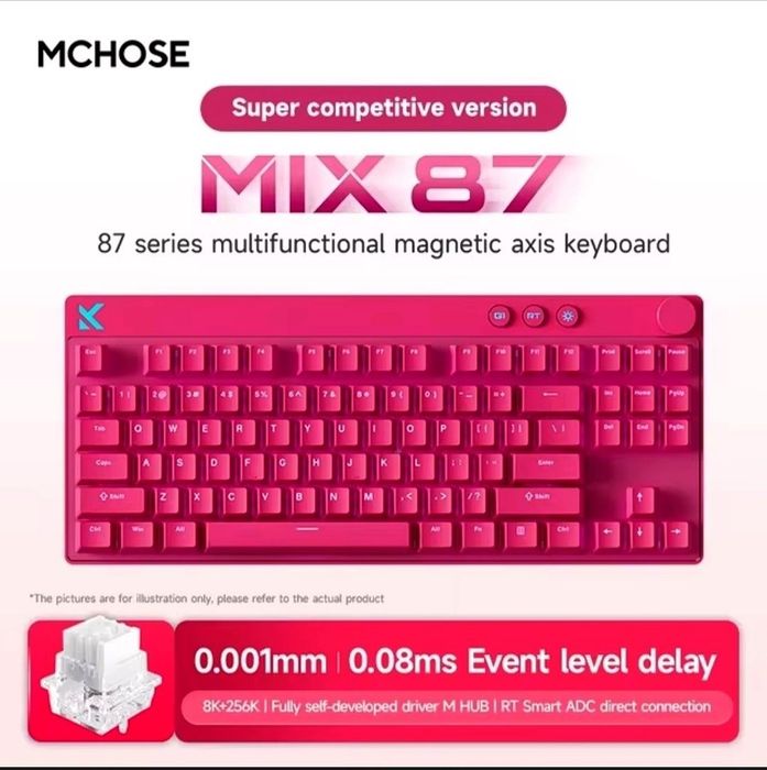 NEW Mchose Mix 87 Pink Magnetic Switch