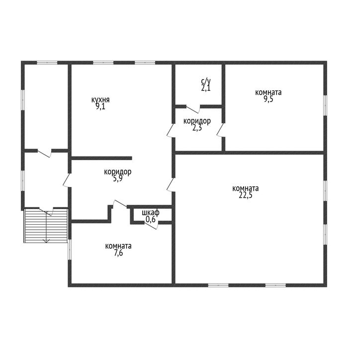 Продам 3х ком . дом в центре Костаная
