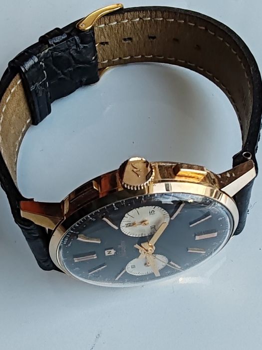 Ceas Nobellux Panda Chronograph Aur 18k Landeron 248