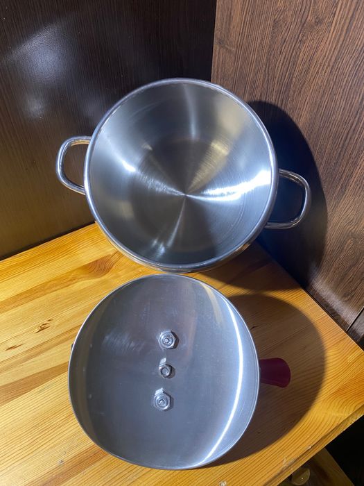 НОВА тенджера под налягане от нераждаема стомана 7 литра