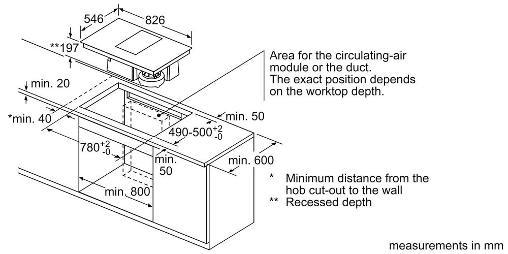филтърна система NEFF Z8200X1 за готварски плот с вграден аспиратор