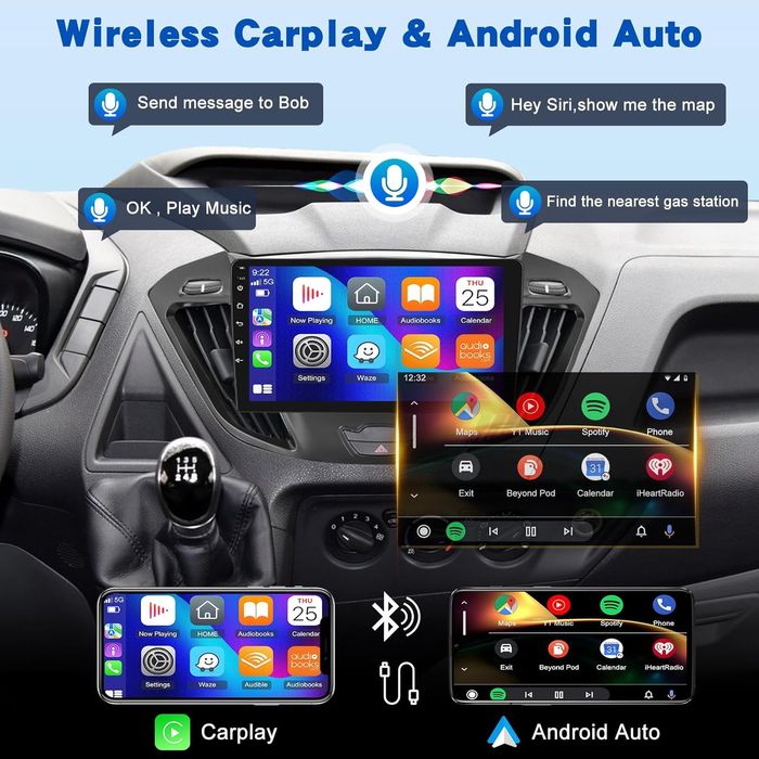 9" Мултимедия за Ford Transit / Tourneo Custom (2013-2017), Android 13