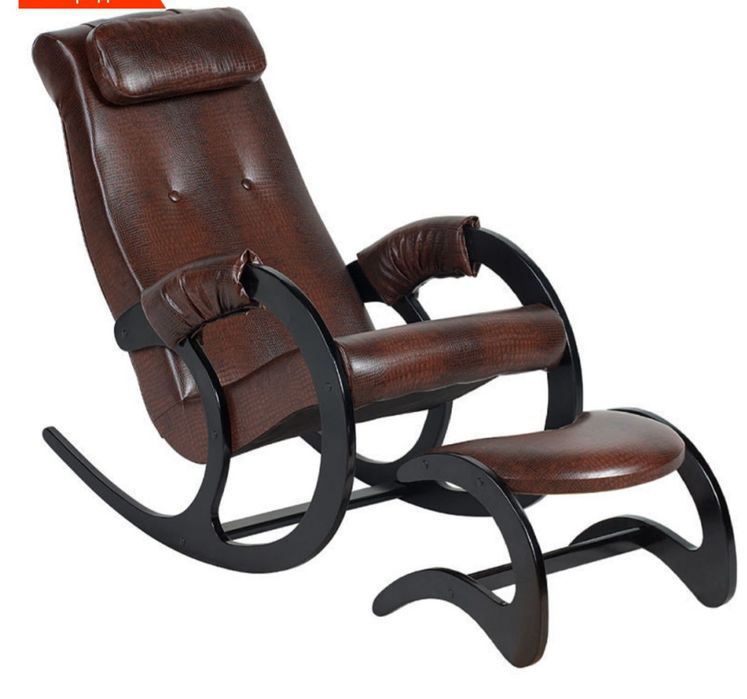 Кресло качалка с пуфиком