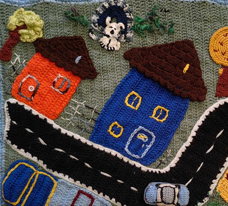 Плетено детско килимче