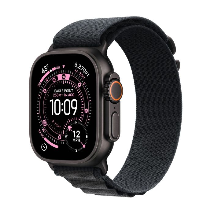 НОВ! Apple Watch Ultra 3 49mm Black Alpin loop Гаранция + Застраховка