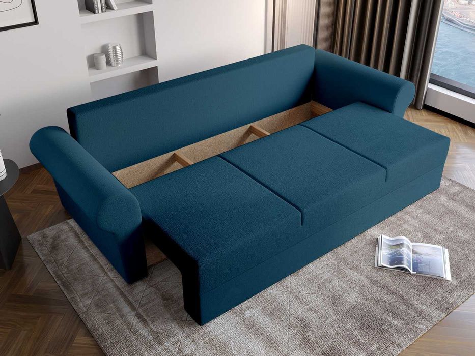 Canapea Maroc extensibila cu lada Turcoaz