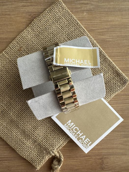 Ceas Michael Kors de dama Colectia Lexington Gold nou 38mm MK7276