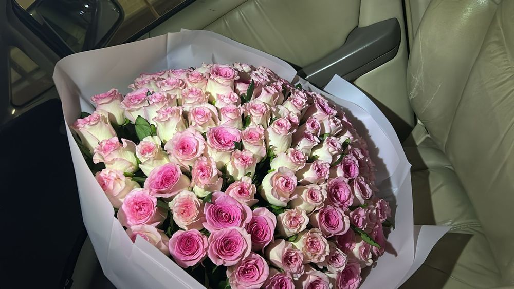 101 роза букет ,цветы