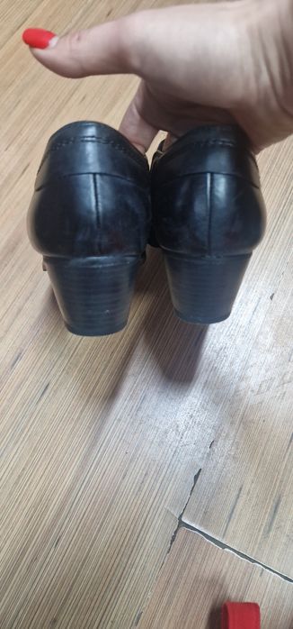 Ghete negre din piele 5th Avenue