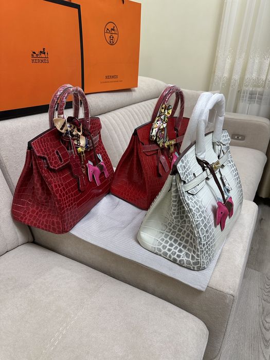 Geanta piele croco birkin 35