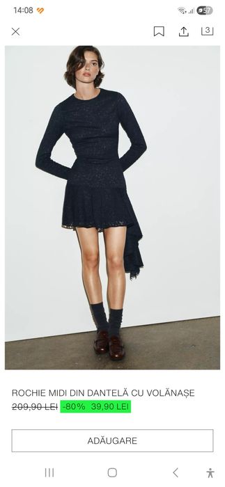 Rochie Zara, S, nouă