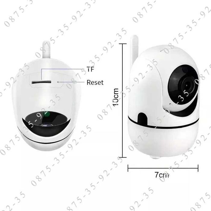 YCC365 5MP WiFi IP КАМЕРА БЕБЕФОН. Нощно виждане, детекция на движение